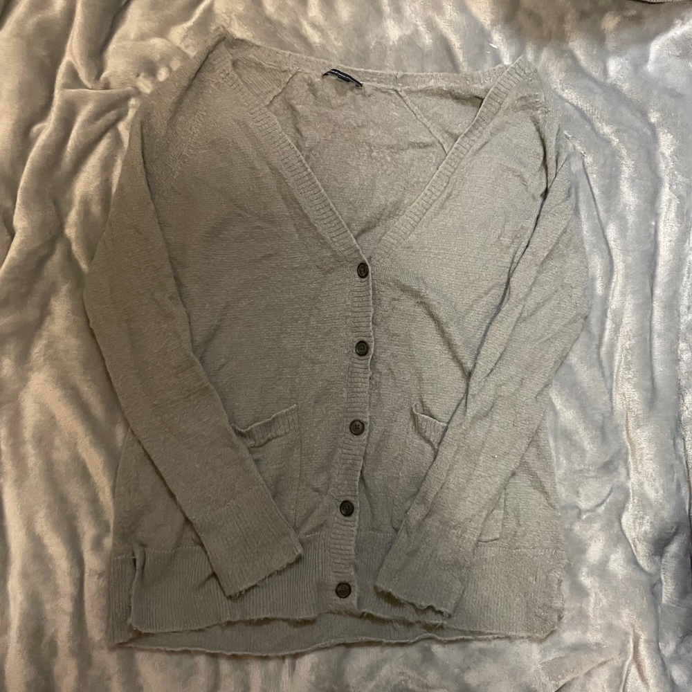 Grey cardigan